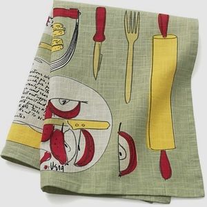 Vera Neumann Apple Pie Recipe oversized Dish Towel